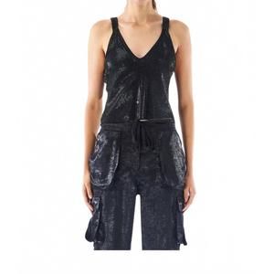 NEW LE SUPERBE pacha nights camisole in onyx